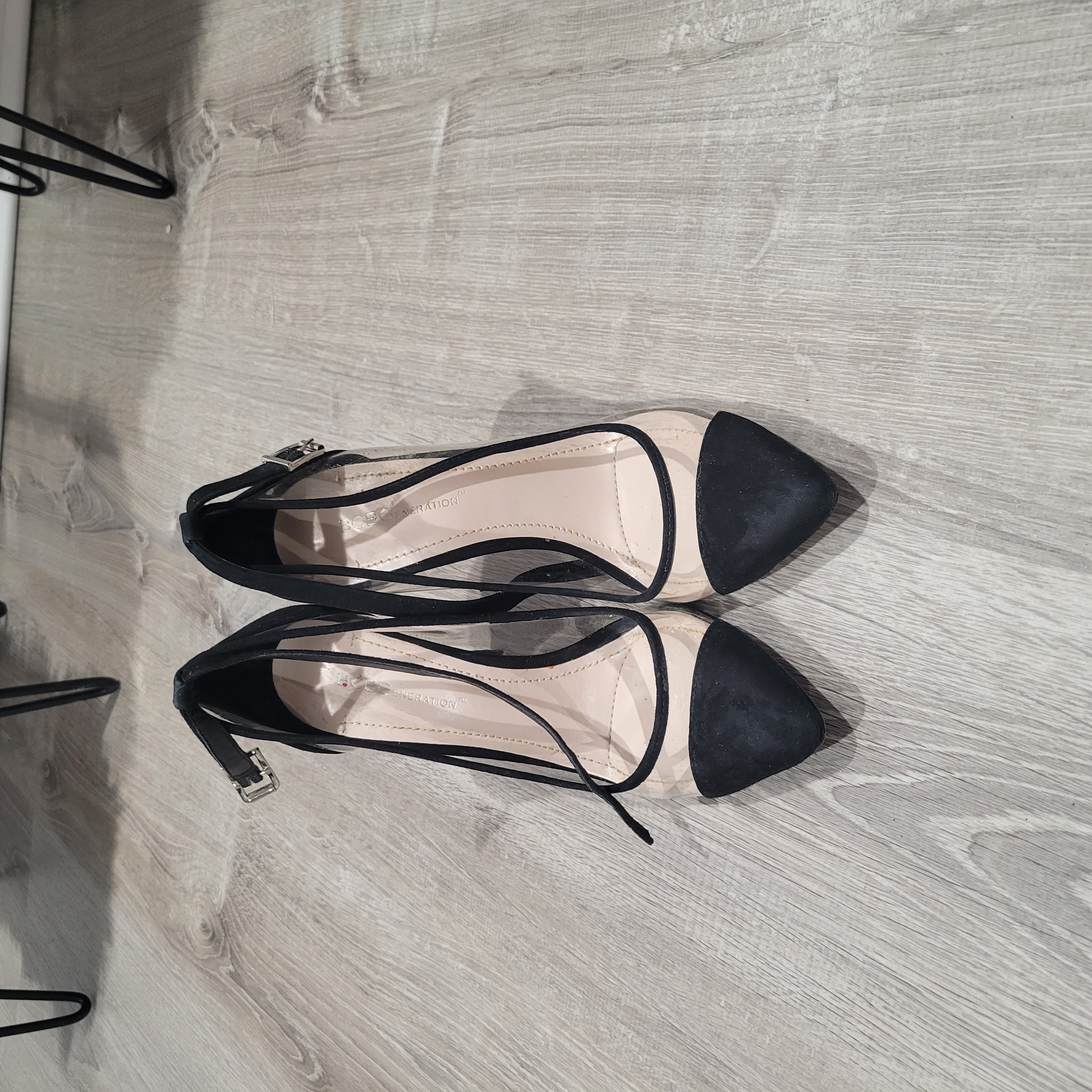 Inc International Concepts Black Heels With Sleek Ankle Strap
